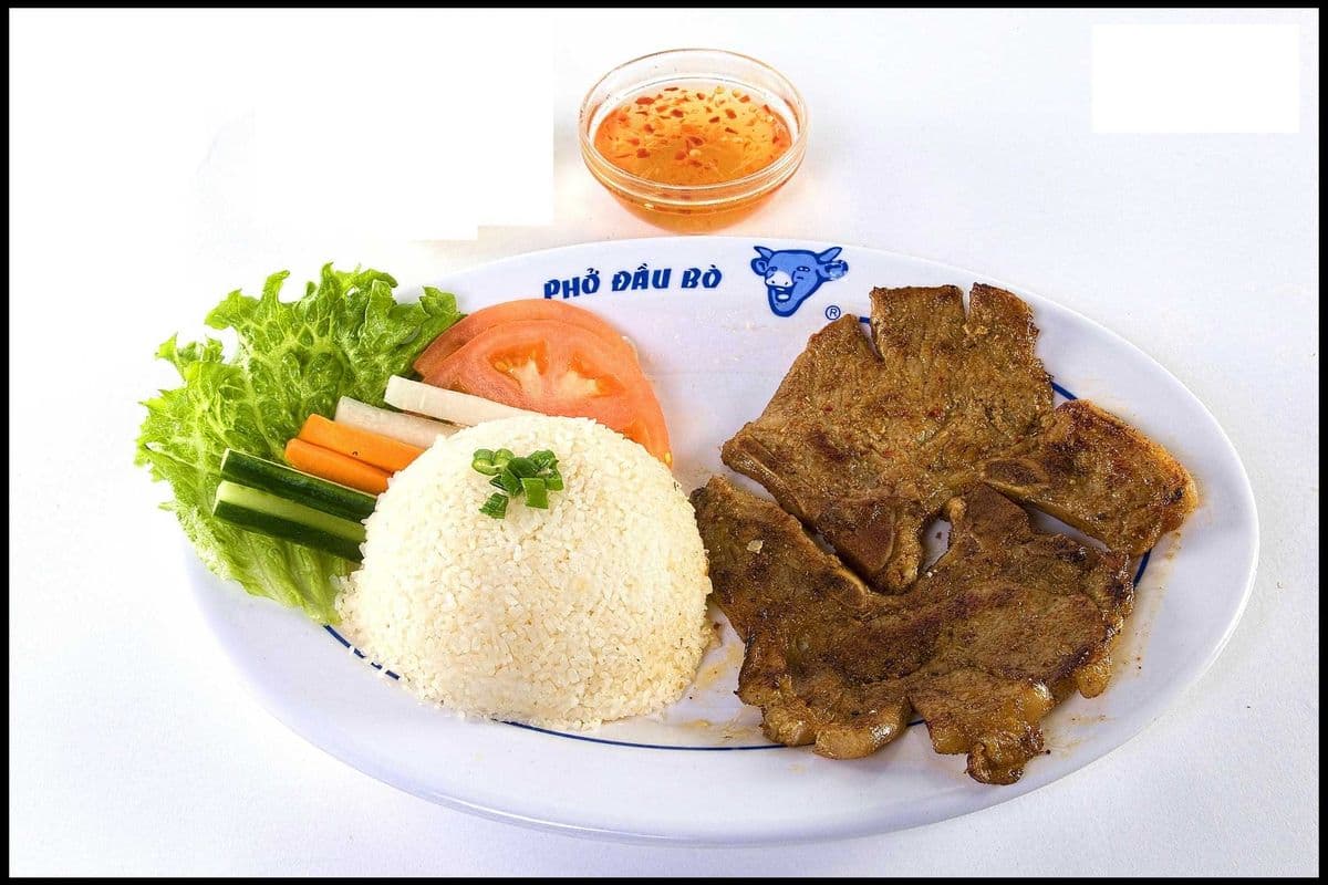 461. Grilled Pork Chops on Steamed Rice