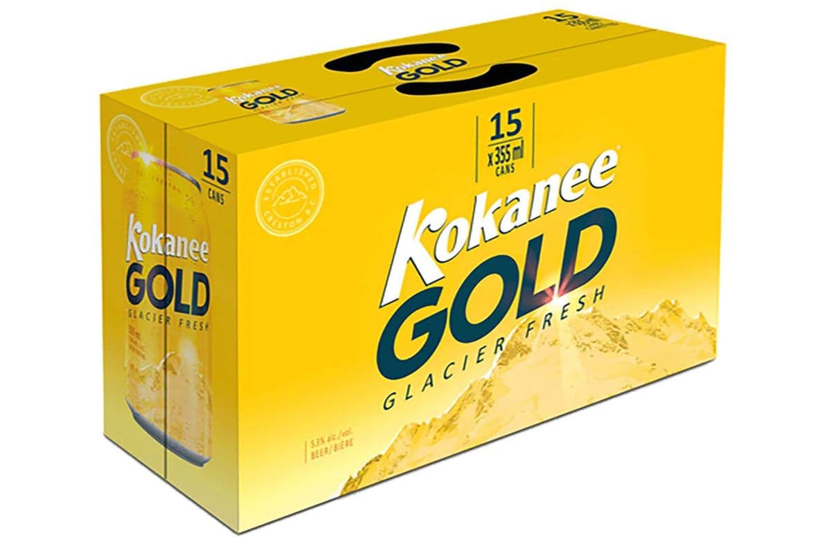 KOKANEE GOLD BEER 15 CANS (15 x 355 ML)