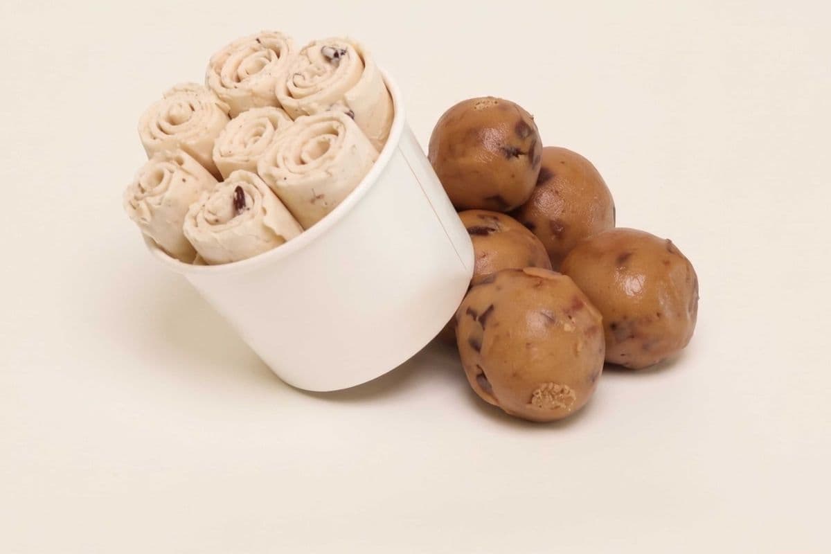 Cookie Dough Rolled Ice Cream