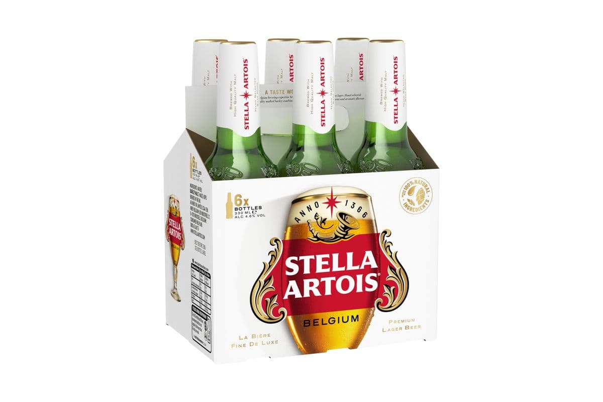 Stella Artois 6pk Bottles (6 x 330 ml)