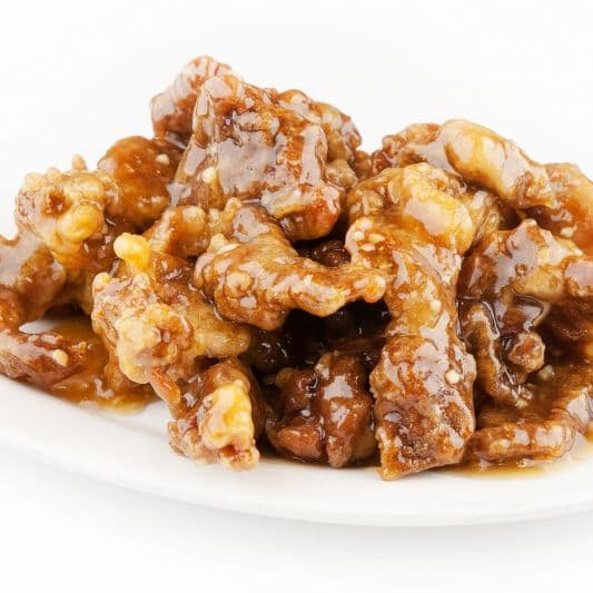 E7. Honey Garlic Boneless Pork