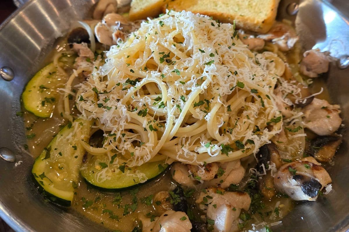Chicken Olive Spaghetti