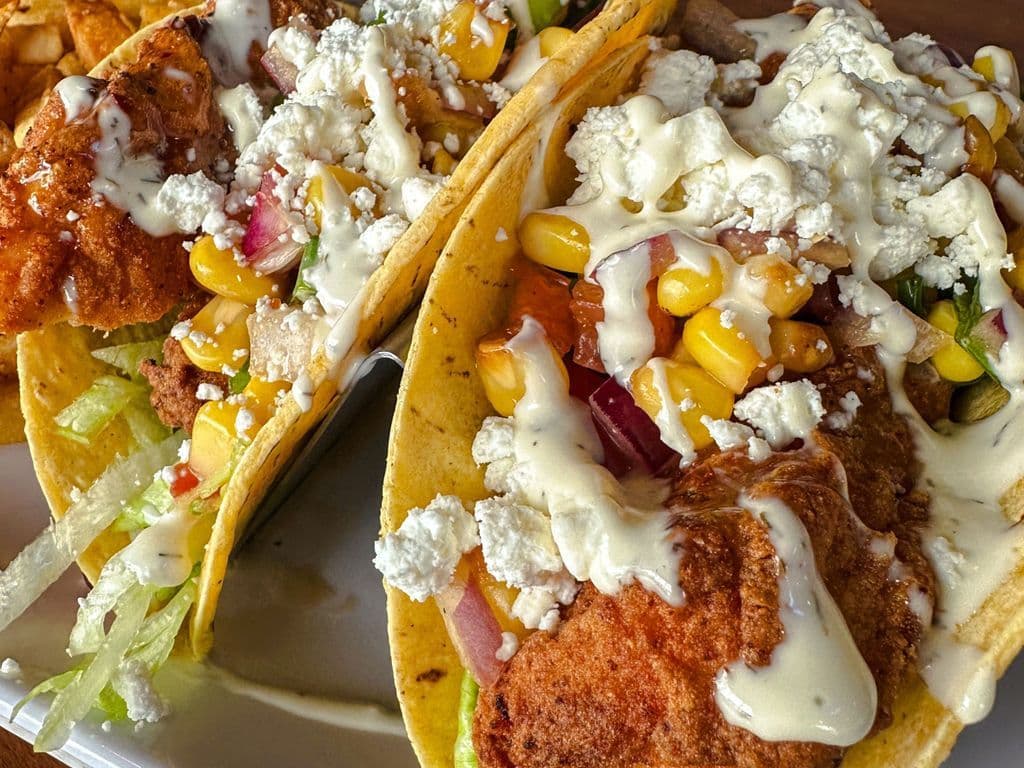 Fried Chicken Tacos - The Flourless Pot
