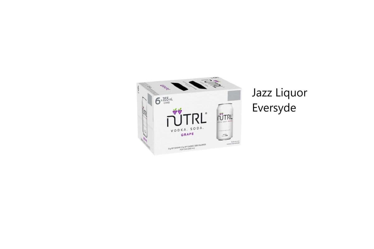 NUTRL VODKA SODA GRAPE 6pkc (1 x 6×355ml )