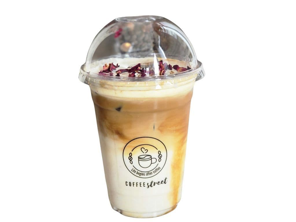 Rose Iced café Latte