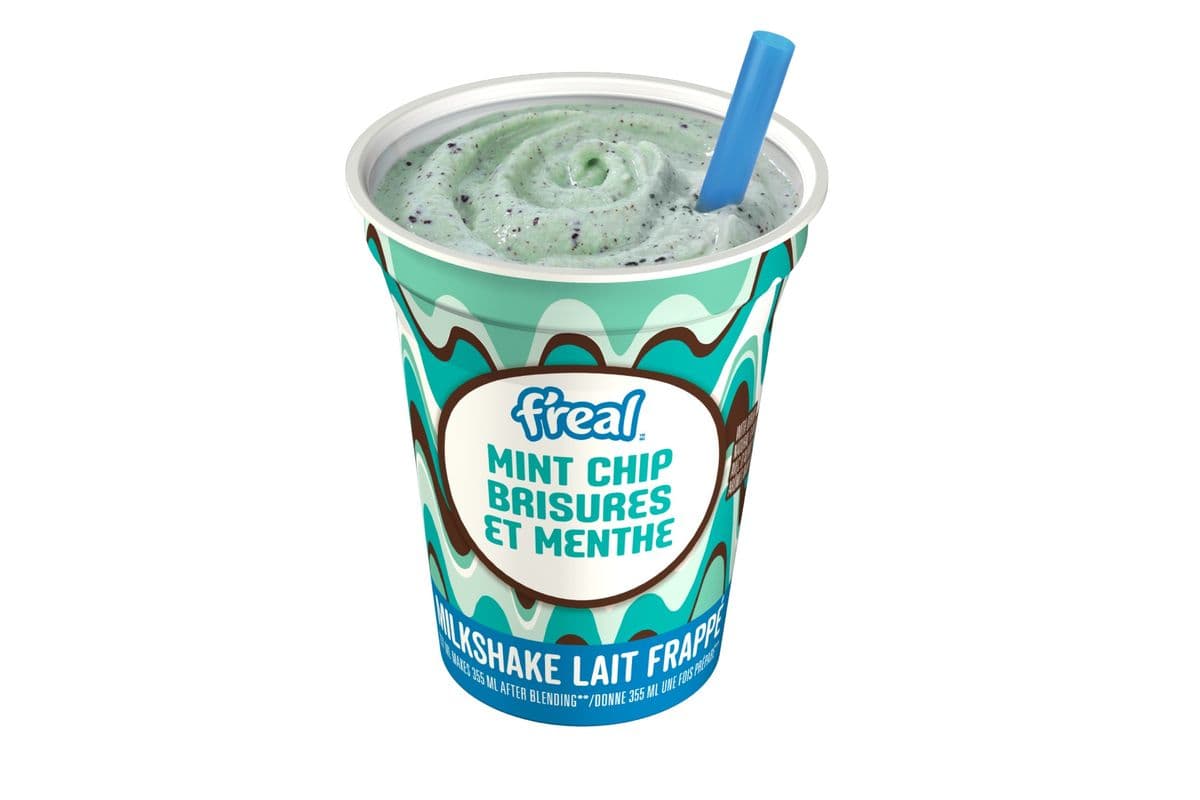 F'Real Lait frappé - Brisures et menthe (12oz) 77561 / F'Real Milkshake - Mint Chip (12oz) 77561