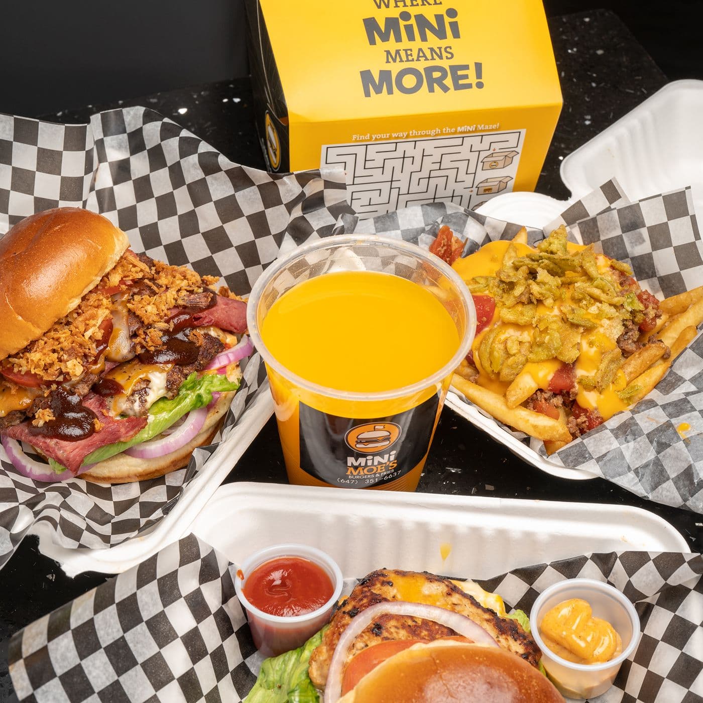 Mini Moe's Burgers, Fries & Funnel Cakes