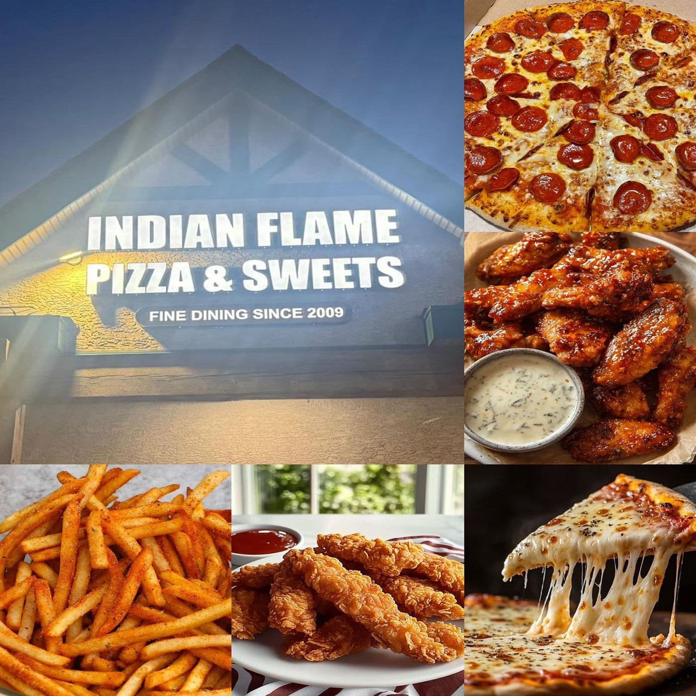 Flame pizza