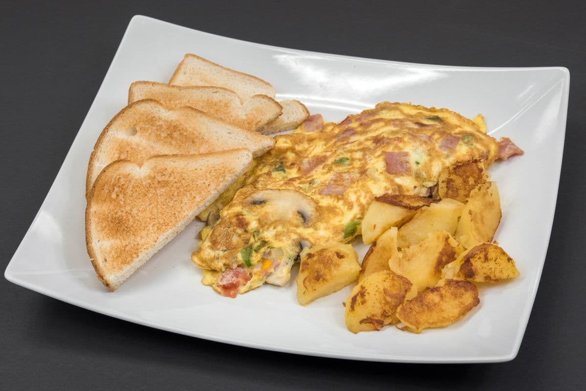 Bacon or Ham and Cheese Omelette