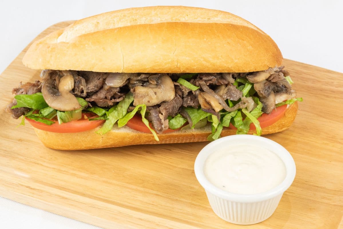 E1. 8" Premium Steak Sandwich