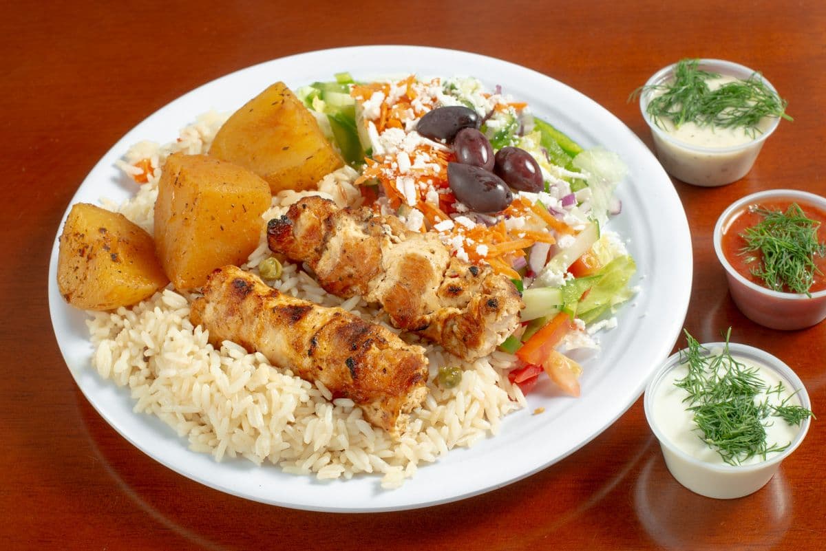 1. Chicken Souvlaki Meal