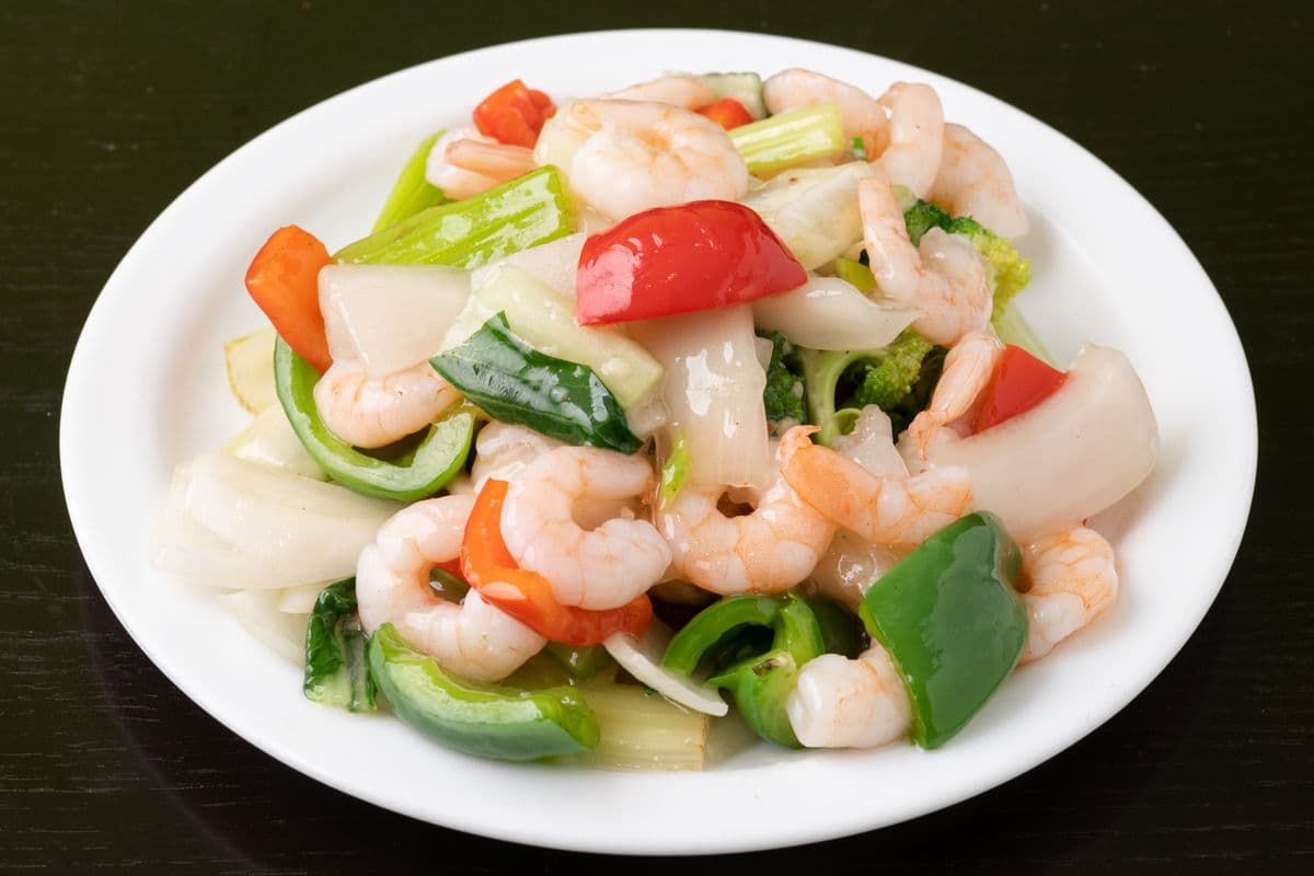 73A. Sauteed Shrimp with Mixed vegetable
