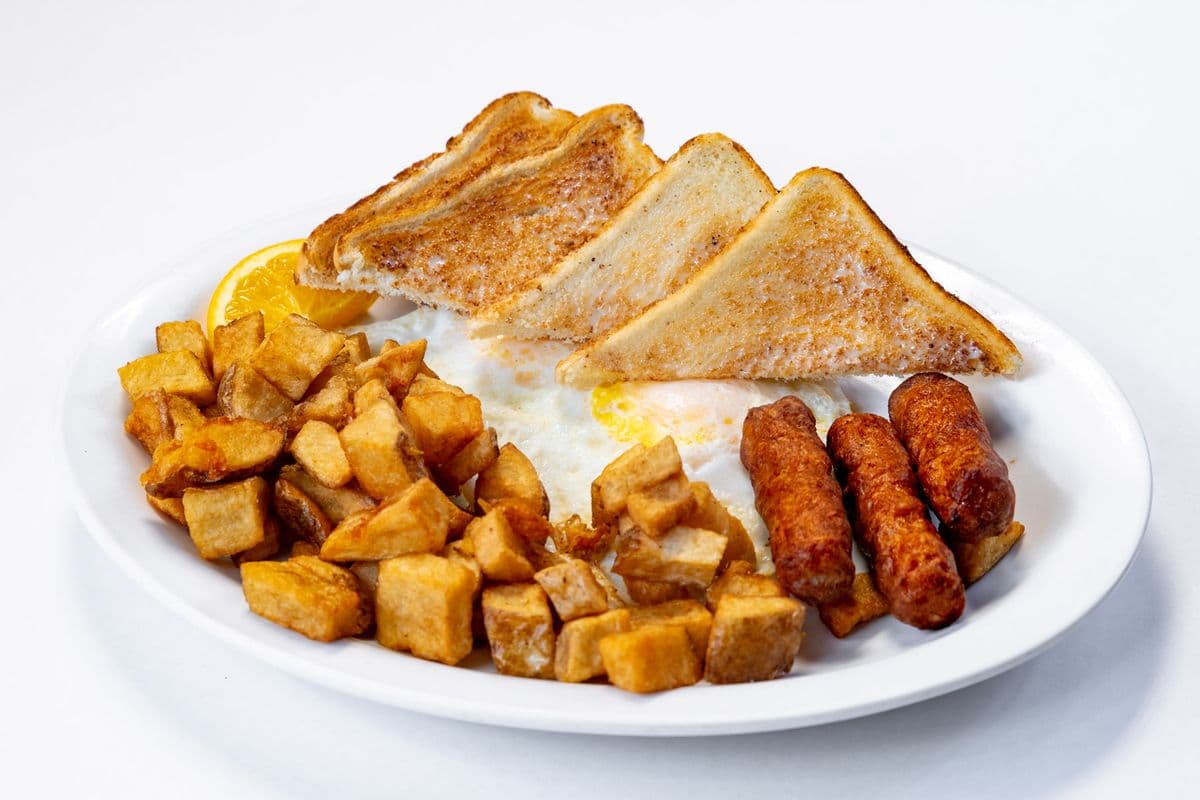 2 Eggs, Bacon, Ham, Sausage, or Bologna