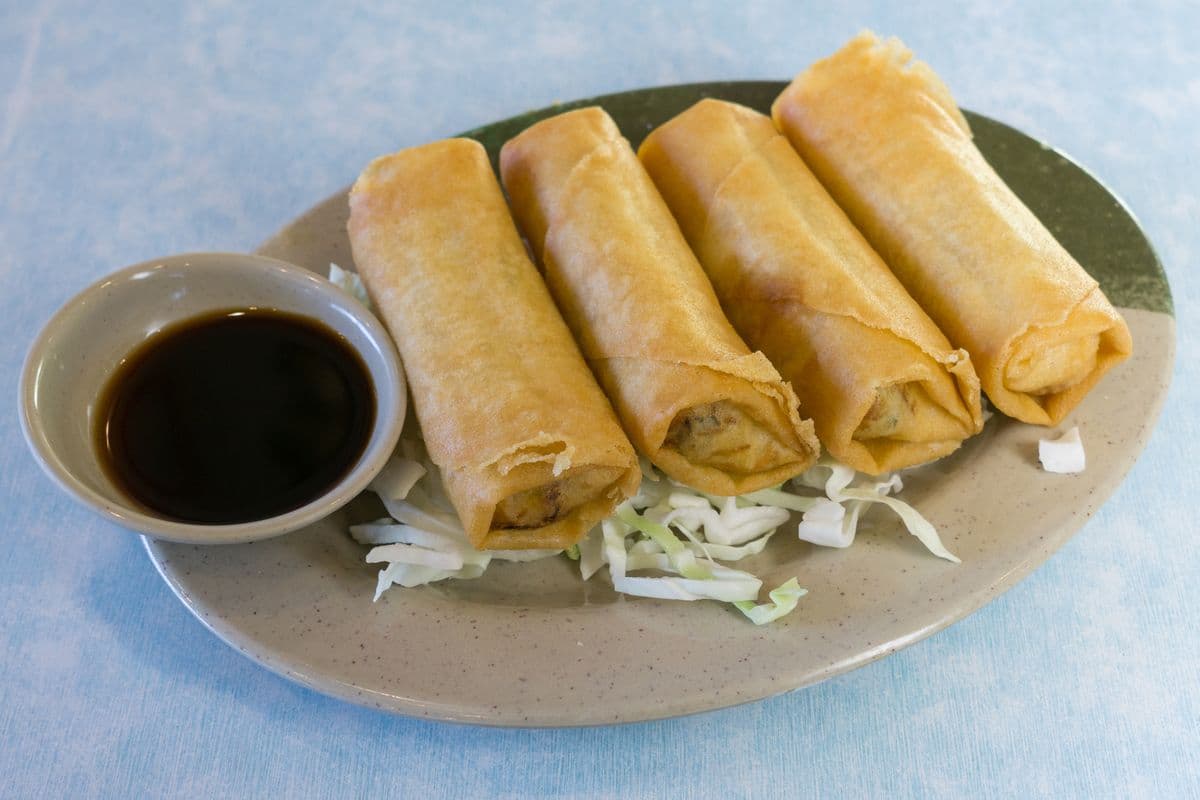142. Deep-Fried Vegetarian Spring Rolls