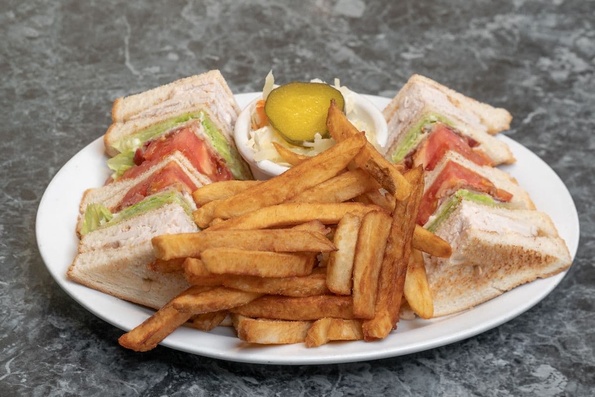 Dines' Triple-Decker Club House Sandwich