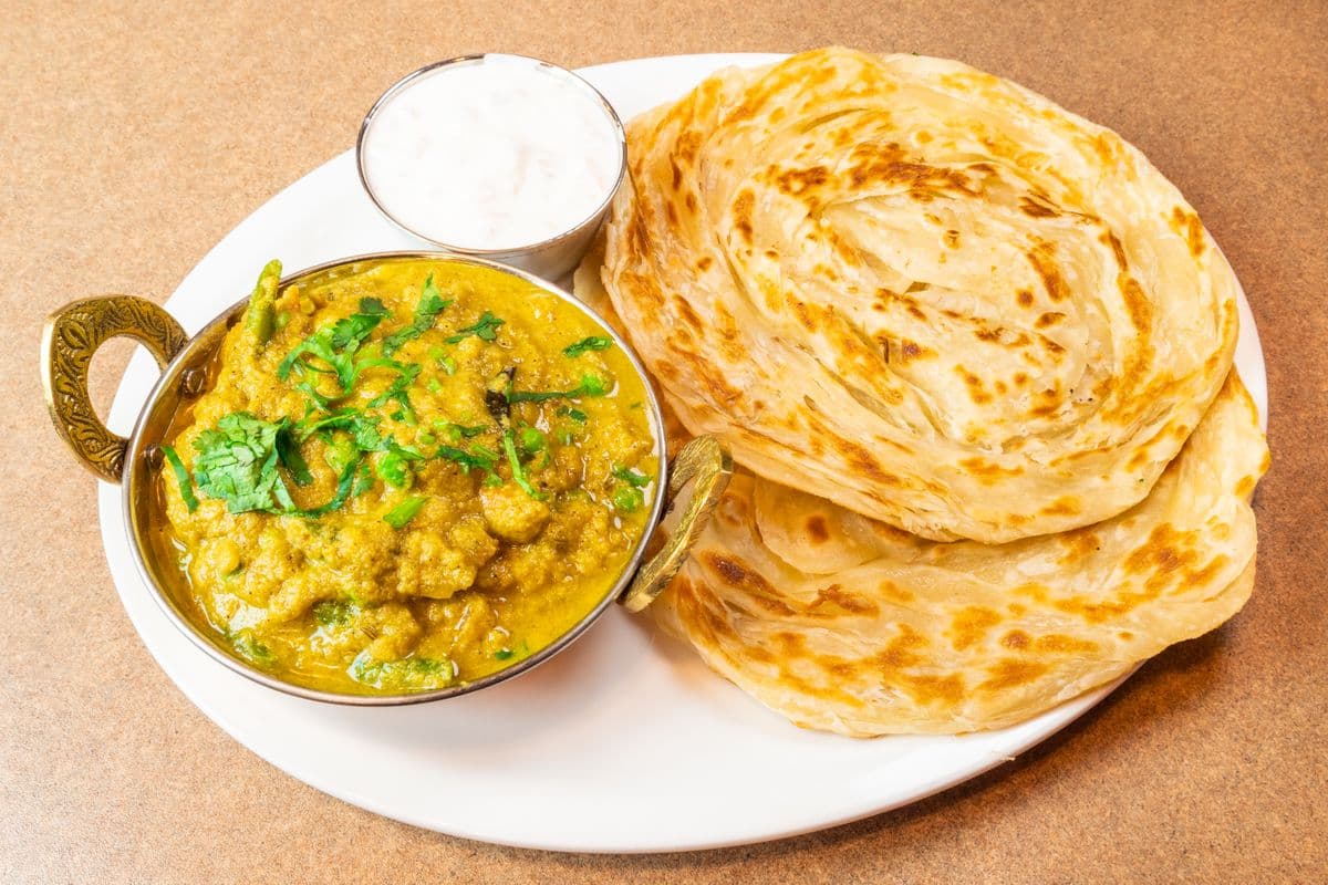62. Two Pieces Paratha with Korma
