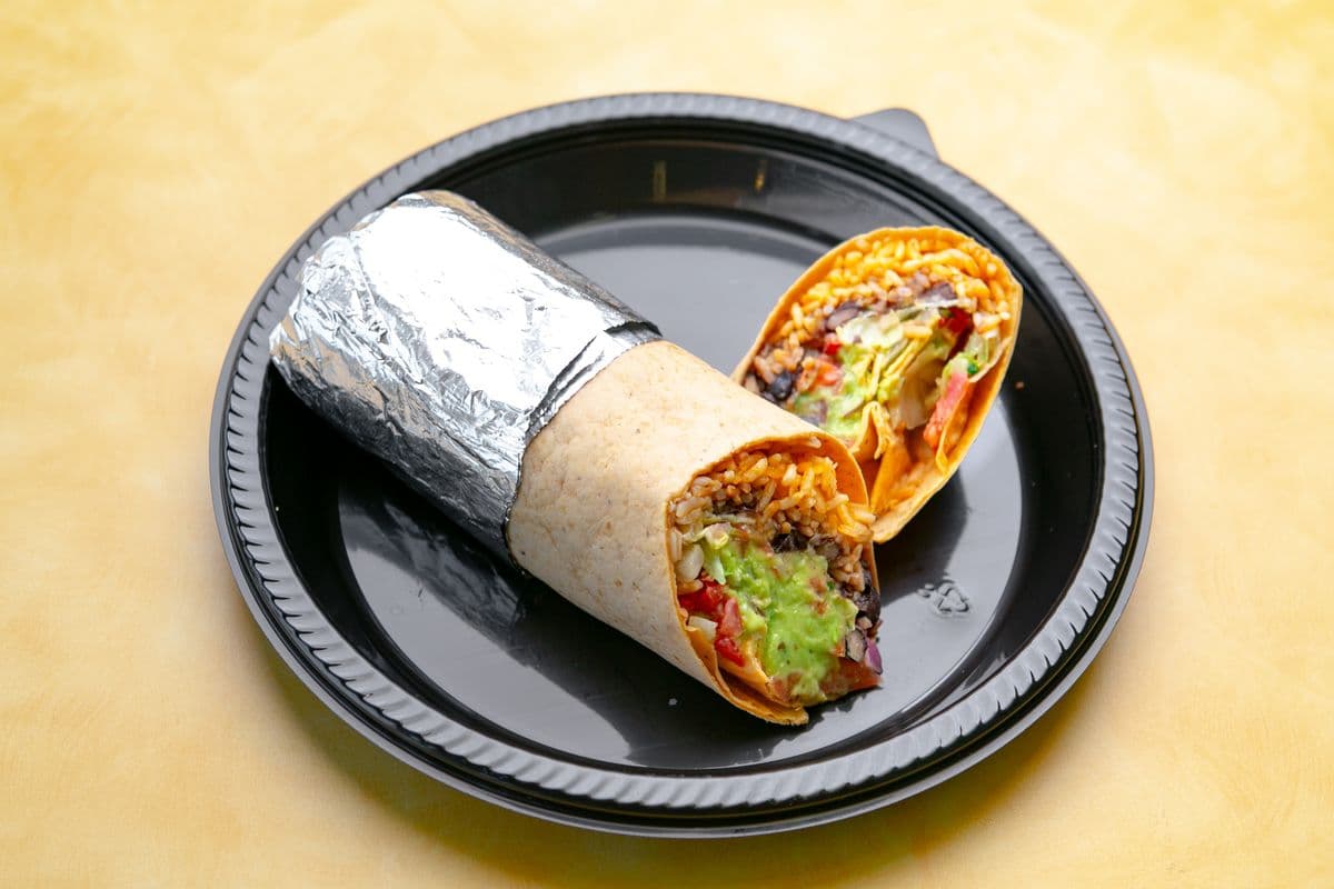 Regular Baja Burrito (Vegan or Vegetarian)