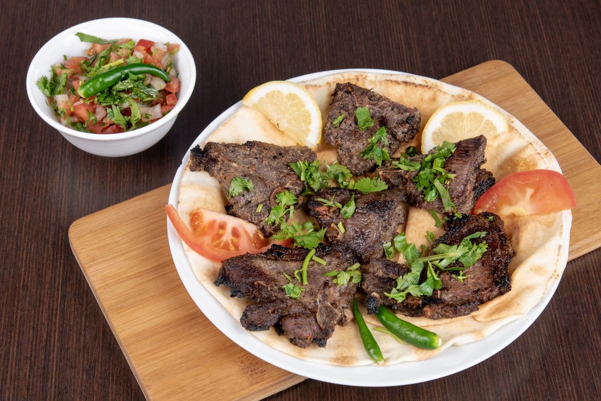 17. Lamb Chop with Salad