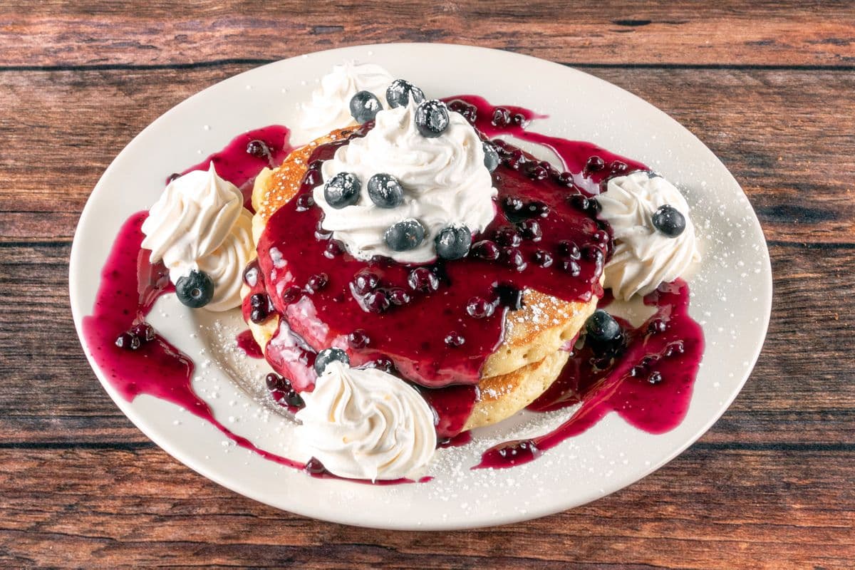 Fresh Blueberry Pancakes (3 pcs)
