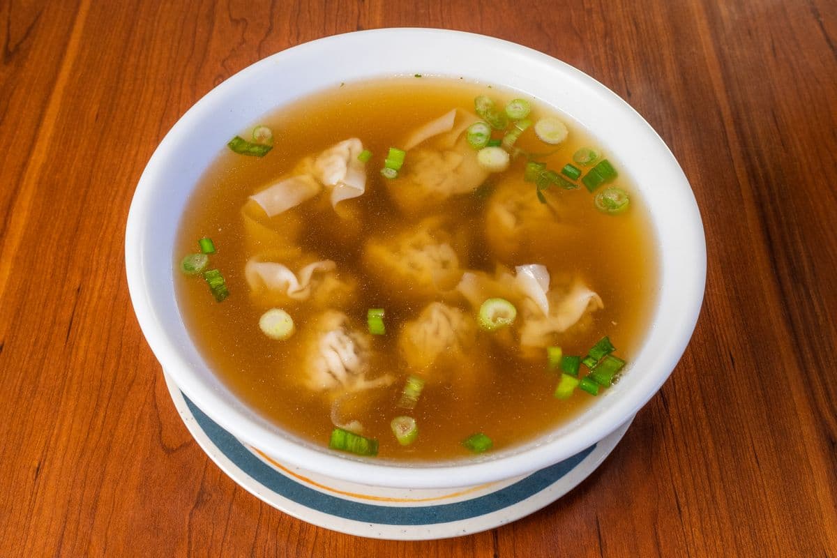 Wonton Soup with BBQ Pork