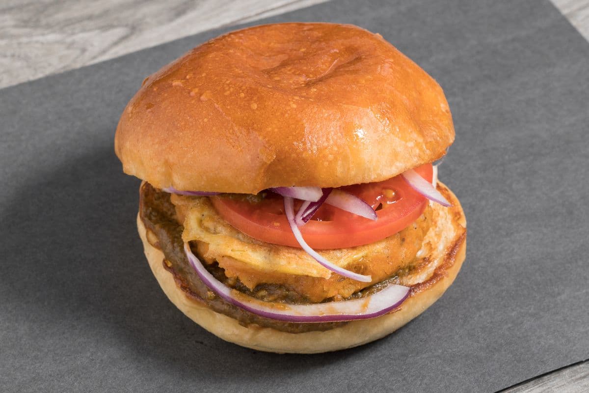 Bun Kabab (Spicy Vegetarian Burger)