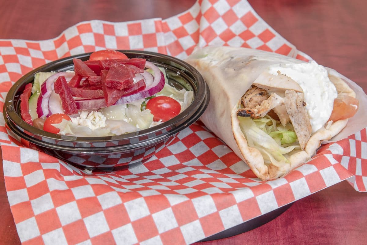 Chicken Pita with Two Sides