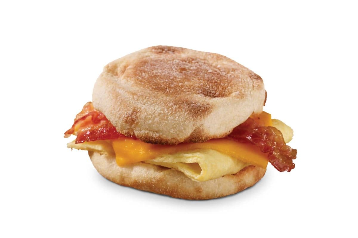 Breakfast Sandwich - English Muffin: Bacon, Egg, and Cheddar