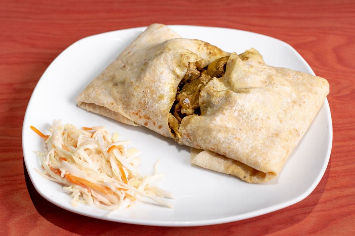 46. Curry Chicken roti