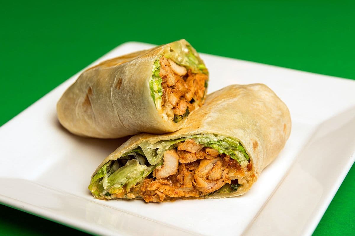 Mexican Caesar Wrap with Two Sides