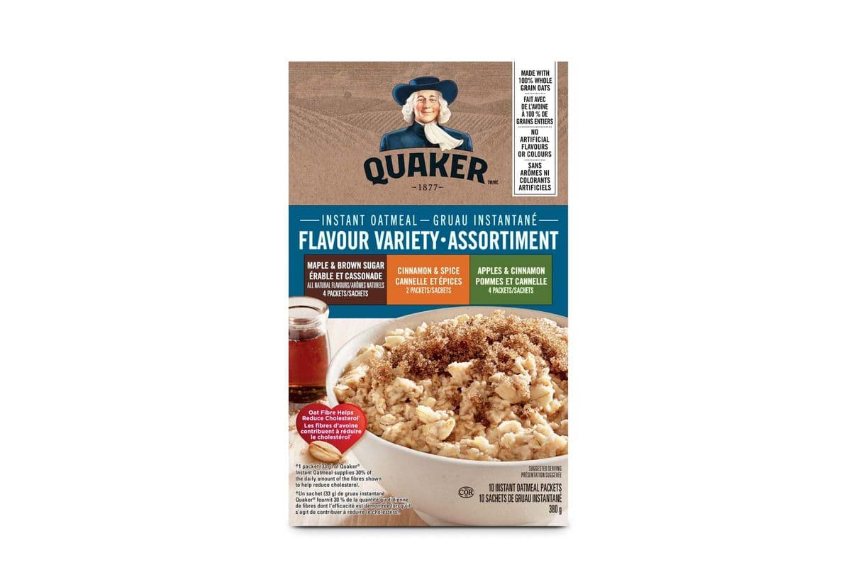 Quaker Instant Oatmeal Variety (314 g) (8 Packets)