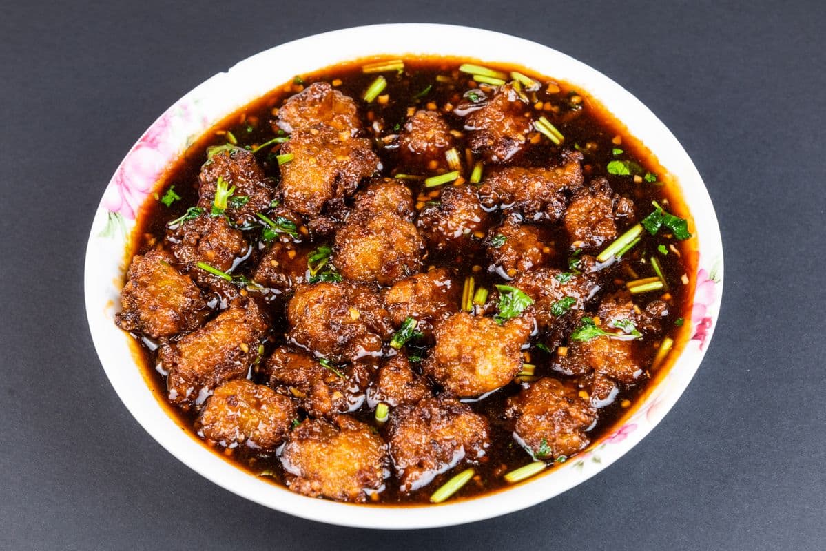 V02. Vegetable Ball with Manchurian Sauce
