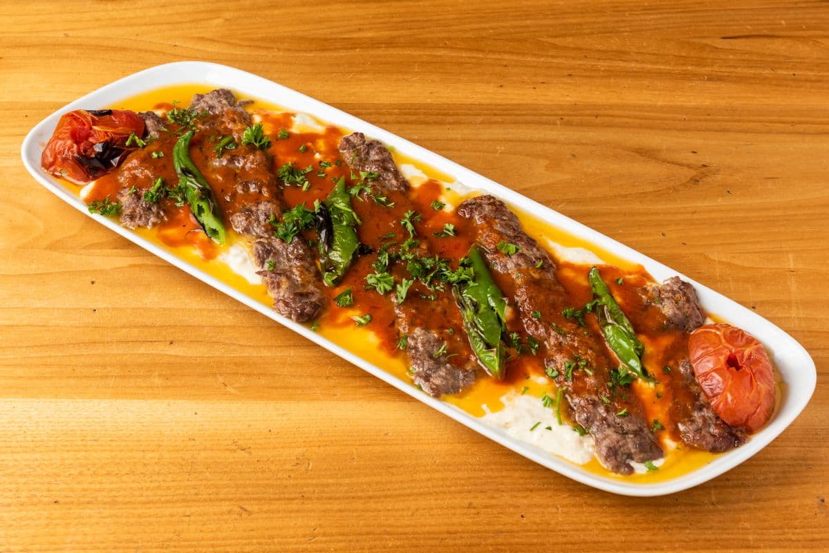 Ali-Nazik Kebabs (2 pcs) Platter