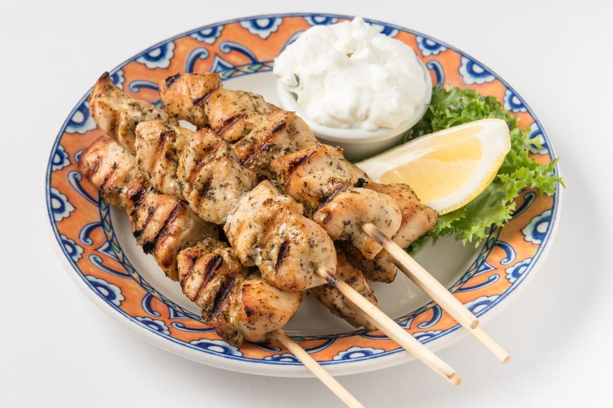 Chicken Souvlaki on a Stick