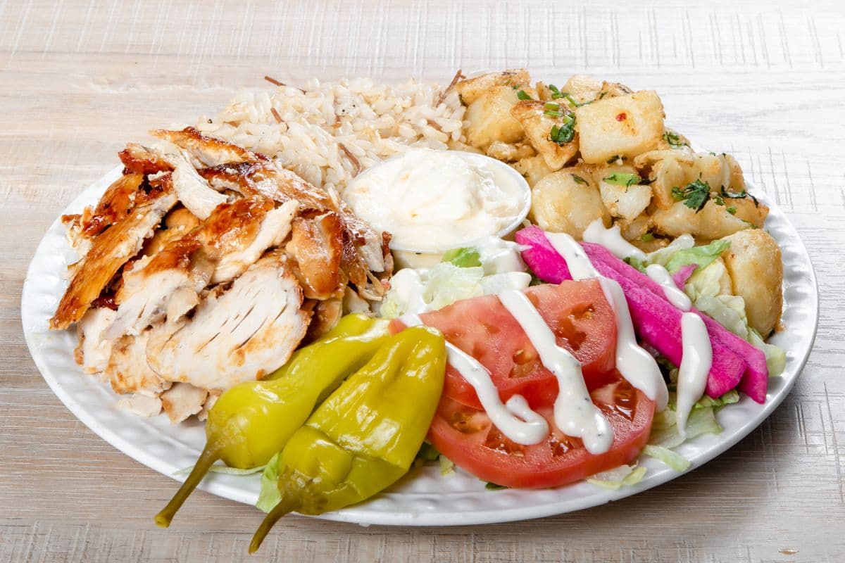 Plat shish taouk