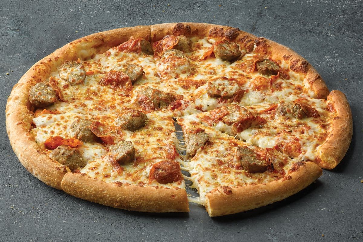 Large Meatball Pepperoni Pizza