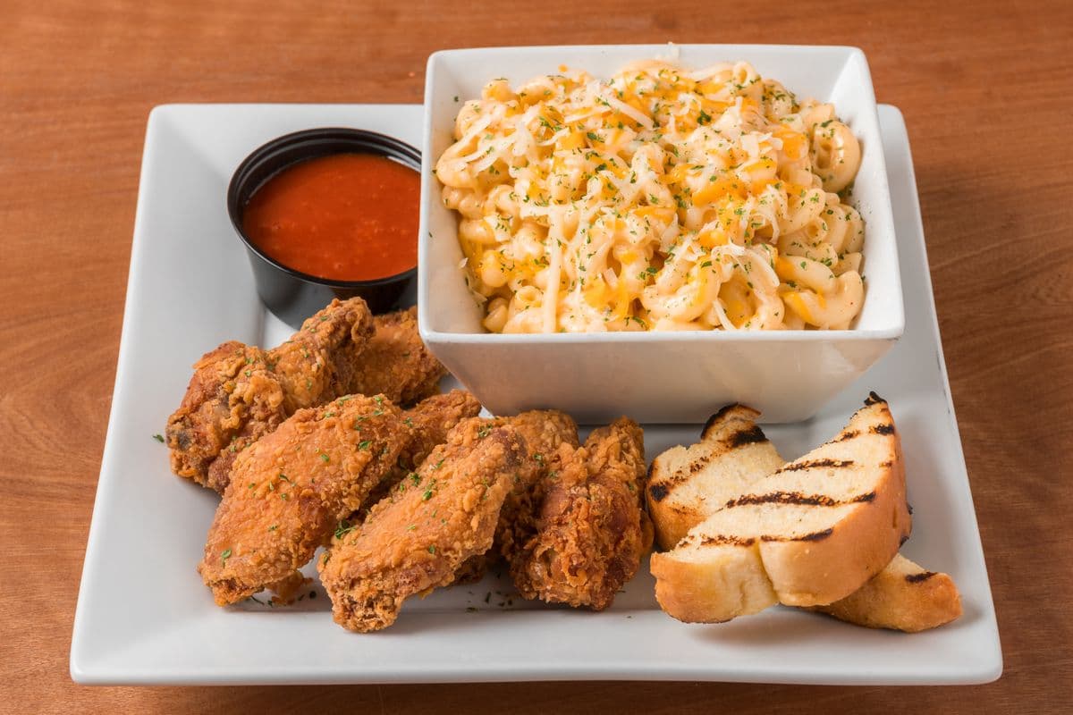 Mac & Cheese + Fried Wings