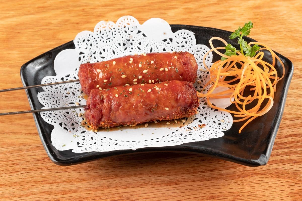 BBQ Sausage Skewers (2 pcs)