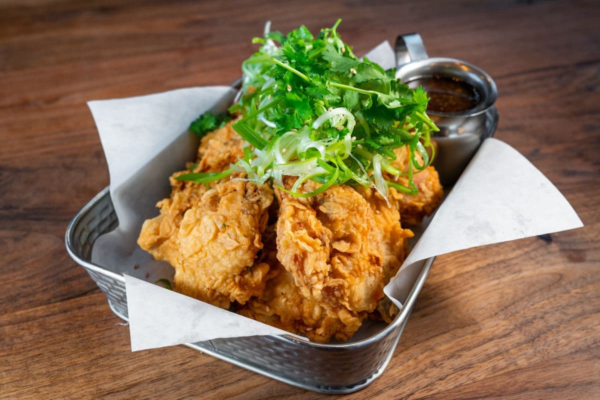 Green Onion and Cilantro Fried Chicken