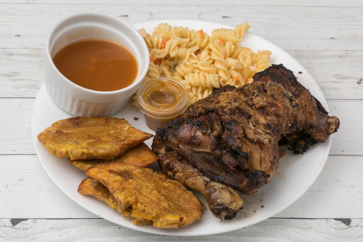 Plat de deux cuisses de poulet