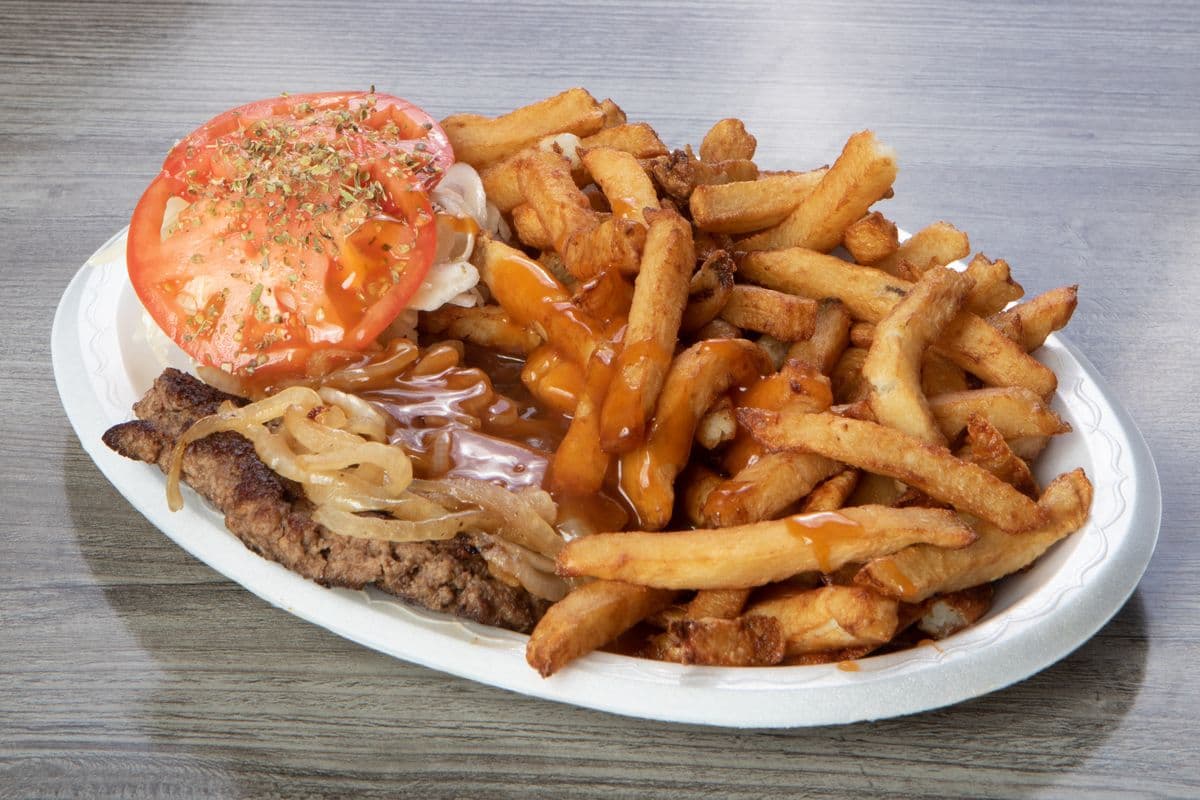 Plat de steak haché