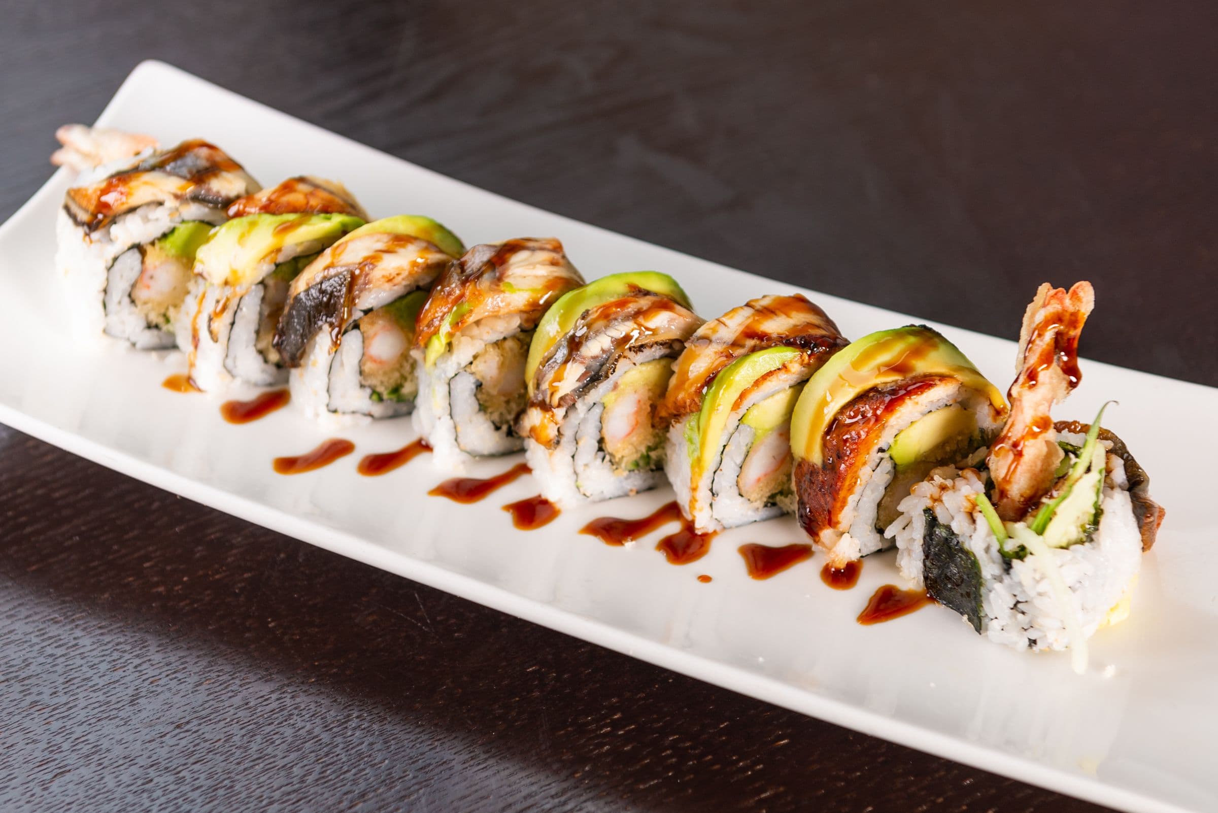 52. Black Dragon Roll (8 pcs)