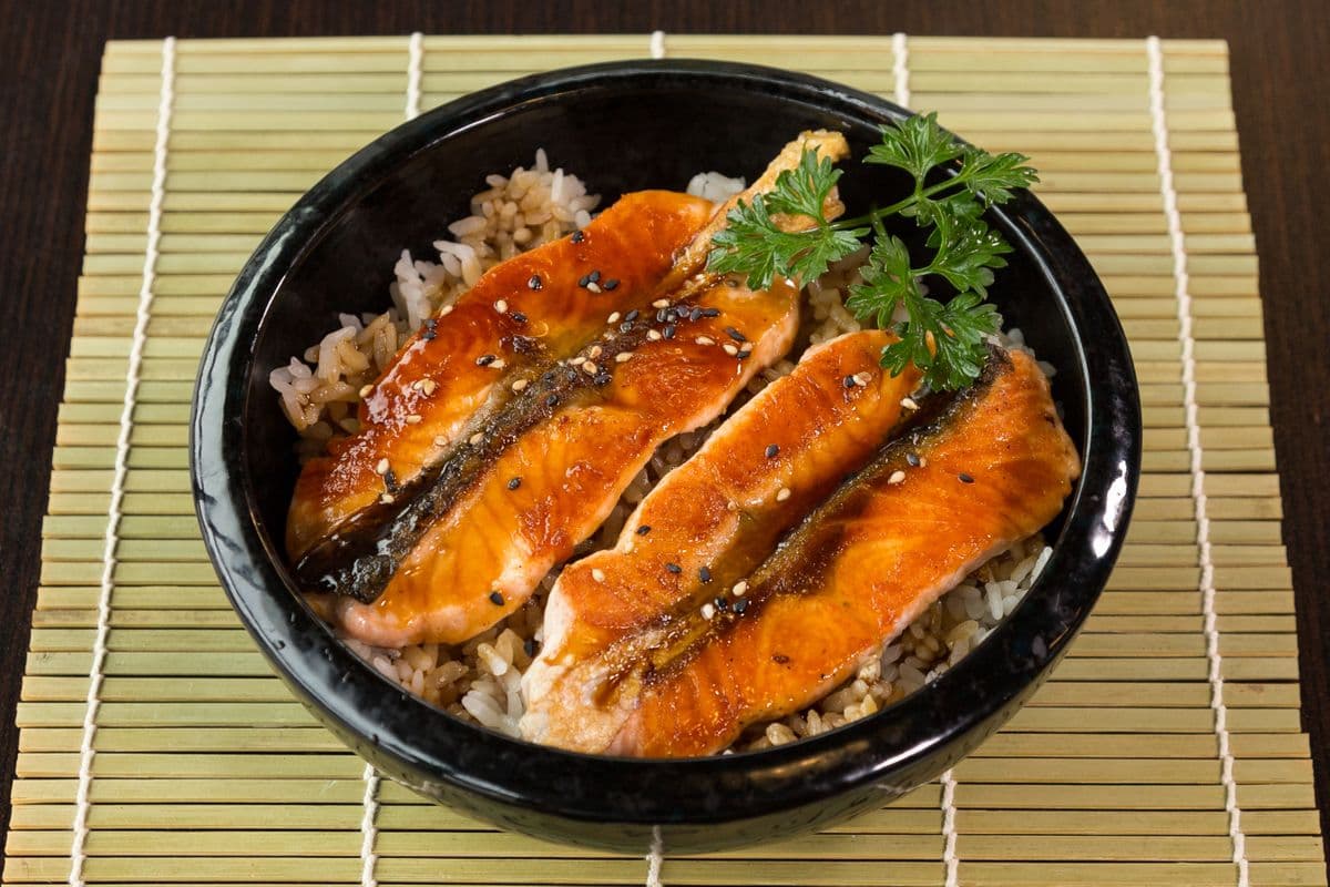 45. Salmon Teriyaki Don