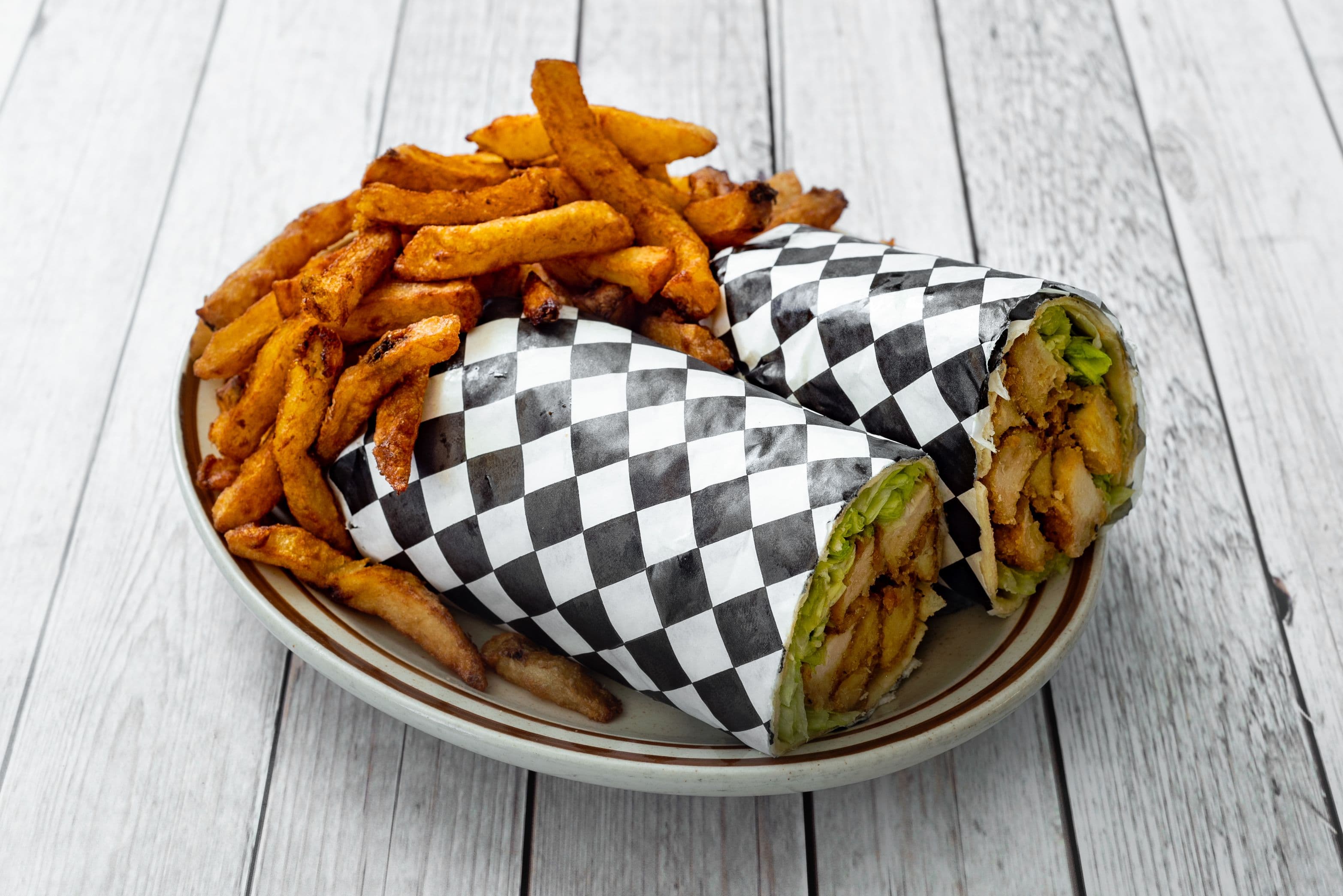 Repas wrap au poulet croustillant / Crispy Chicken Wrap