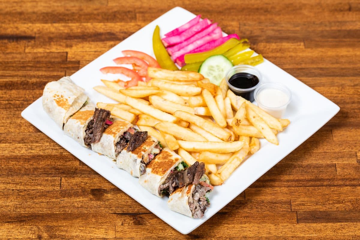 Lamb and Beef Shawarma Plate