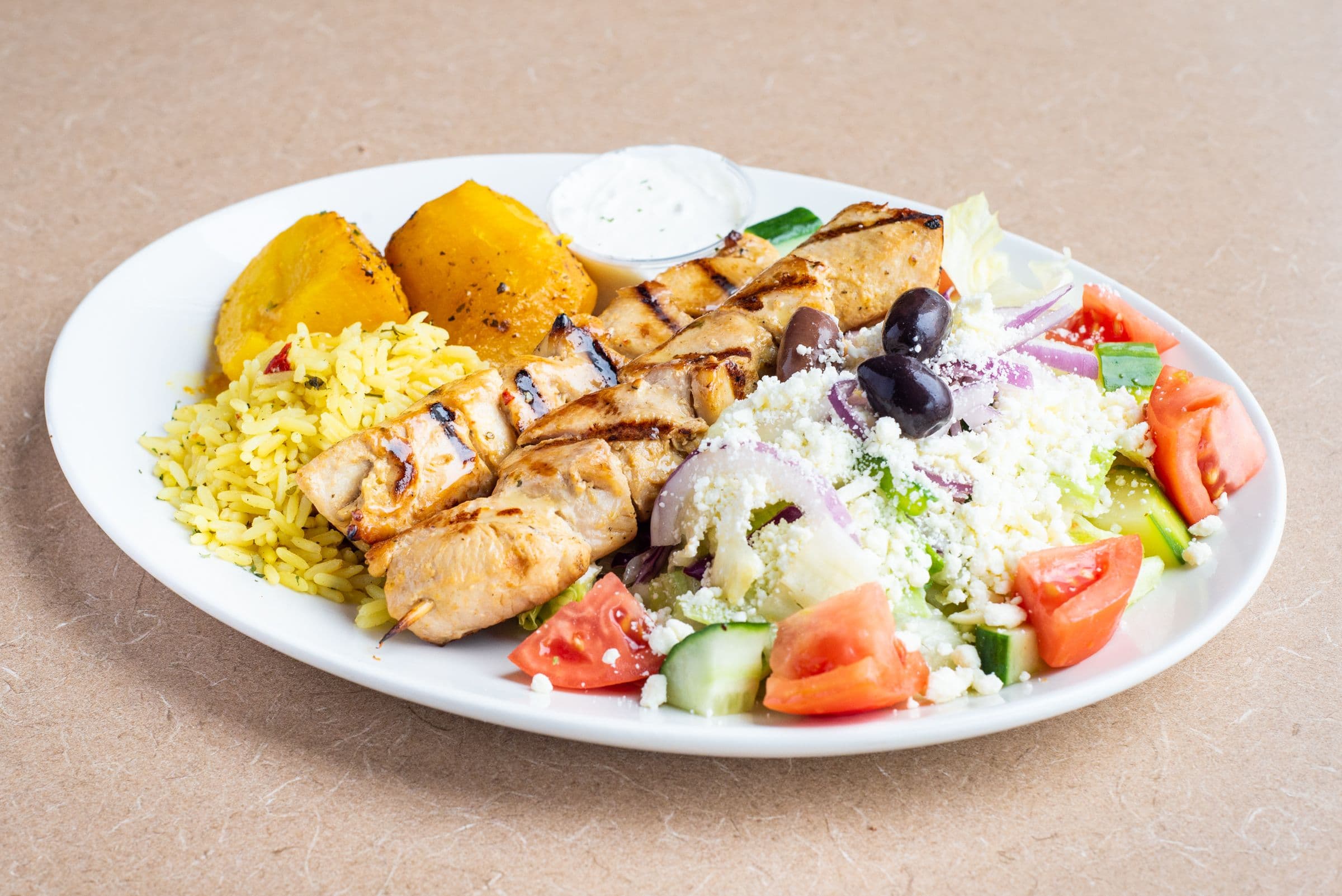 Lighter Chicken Souvlaki