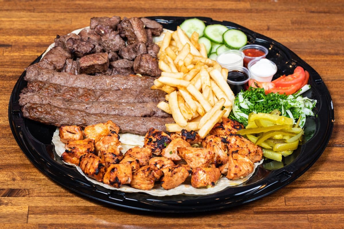 Shish Taouk + Lamb & Beef Kofta Kebab + Beef Tikka