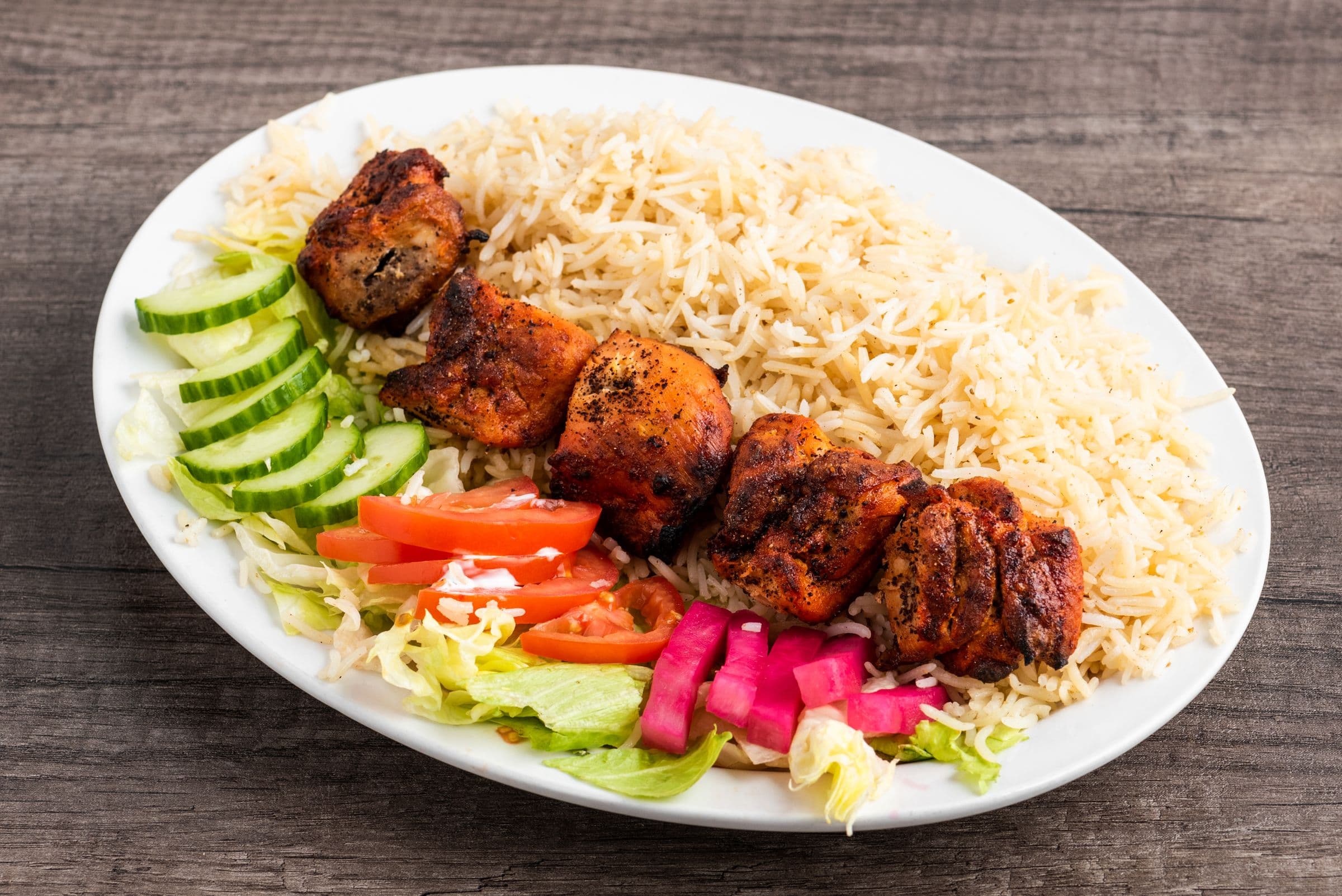 Chicken Tikka Breast Kabob PLATTER