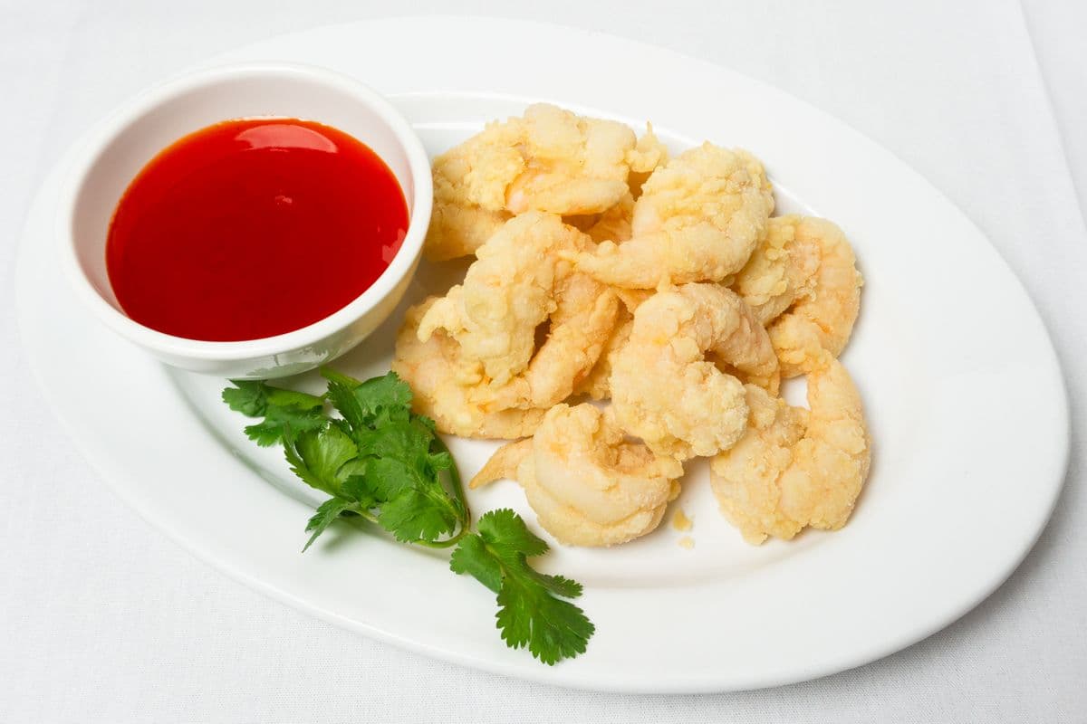 Deep-Fried Prawns with Special Spicy Salt