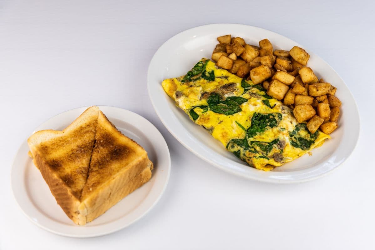 Mushroom and Swiss Cheese Omelette