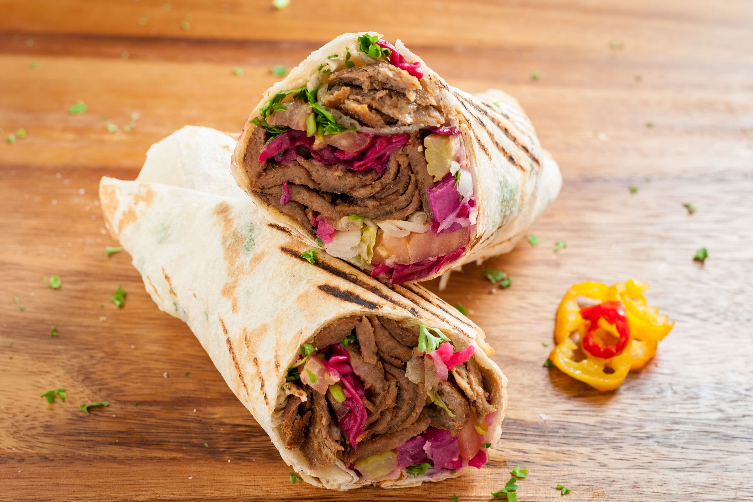 Beef Donair Wrap Combo